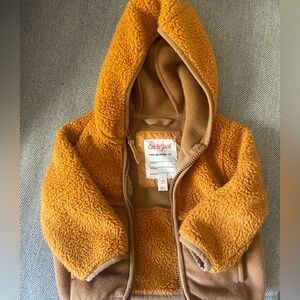 Cat & Jack Tan Sherpa Fleece Jacket